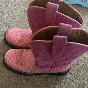 Ariat short pink boots